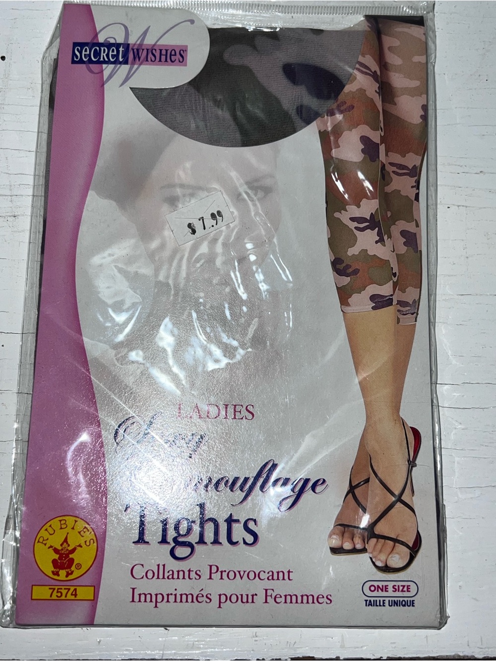 Secret Wishes Ladies Camouflage Tights - Camo